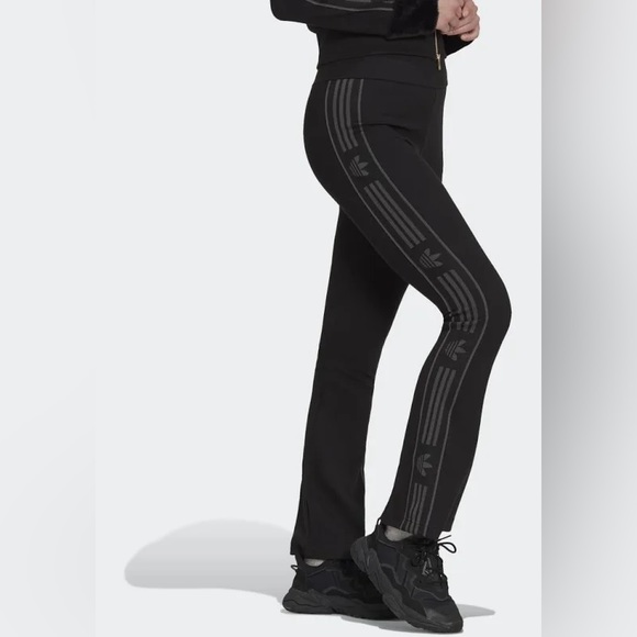 adidas Pants - ☾ ADIDAS flare ribbed leggings